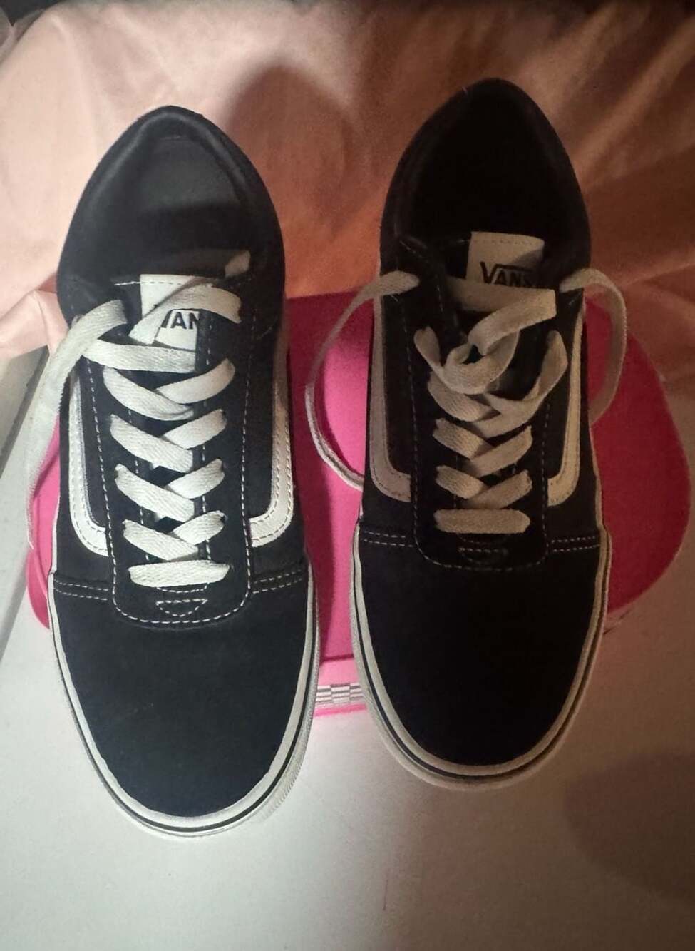 Vans Old Skool Black White Skate Shoes Size 6.0 Youth /Size 8 Women